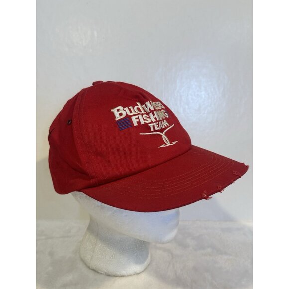 Vintage Budweiser Fishing Team SnapBack Hat Youth Size‎ - Picture 2 of 6